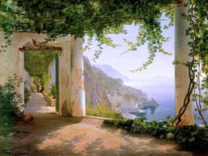 Blick vom Familienstammsitz auf Kutaki